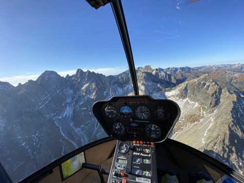 Tatra Mountains from a helicopter